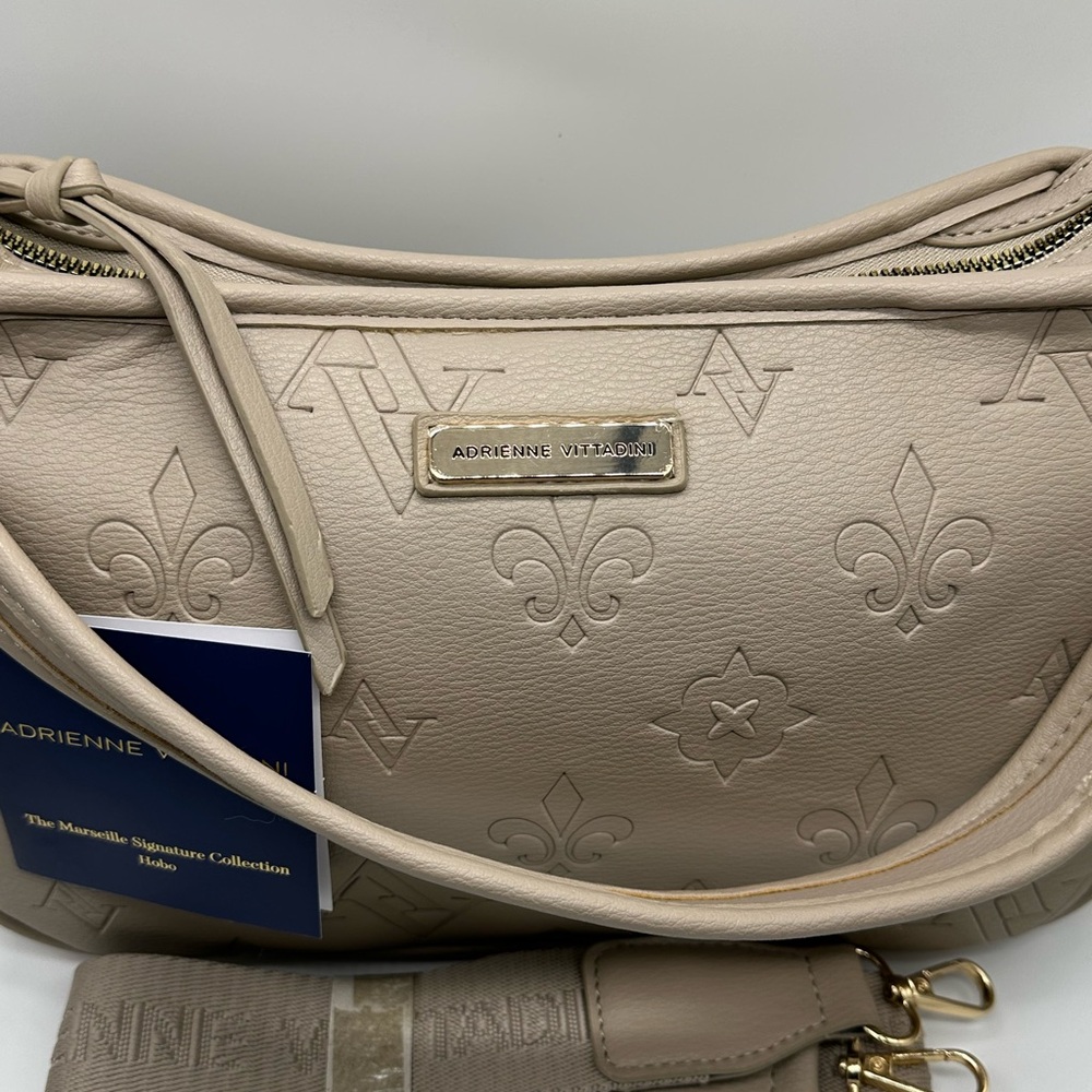 Adrienne Vittadini Tan Hobo Bag - Picture 4 of 11